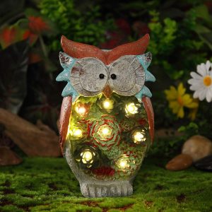 Animaux solaire exterieur Hibou Escargot Tortue