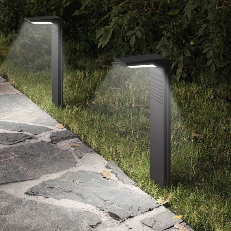 Lampe solaire design jardin double luminosité