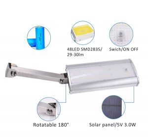 Lampadaire panneau solaire | Lampe Solar®